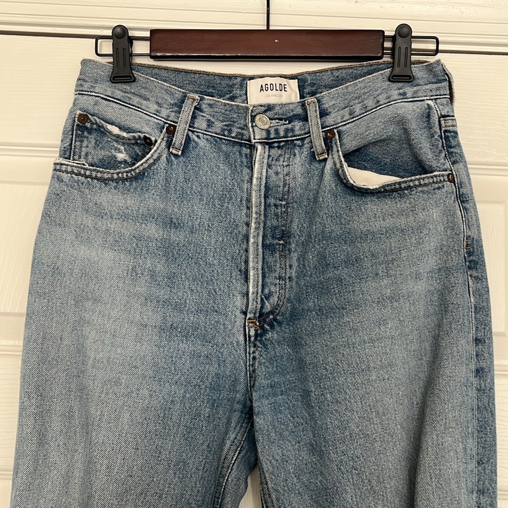 AGOLDE Riley High Rise Crop Pant - distressed - Picture 5 of 13